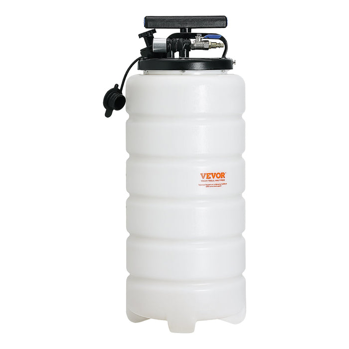VEVOR Fluid Extractor, 15 Liters Capacity, Pneumatic/Manual Oil Changer Vacuum Fluid Extractor with Dipstick and Liquid Suction Hose, Oil Extractor Change Pump for Automotive Fluids Vacuum Evacuation
