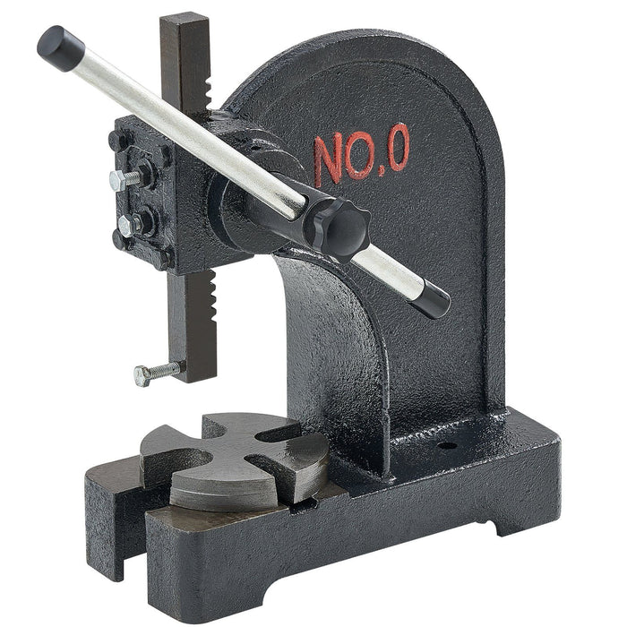 Arbor Press, 0.5 Ton Manual Arbor Press, 11.68" Maximum Height, Cast Iron Heavy-duty Manual Desktop Arbor Press, Precision Hand Press for Stamping, Bending, Stretching, Forming