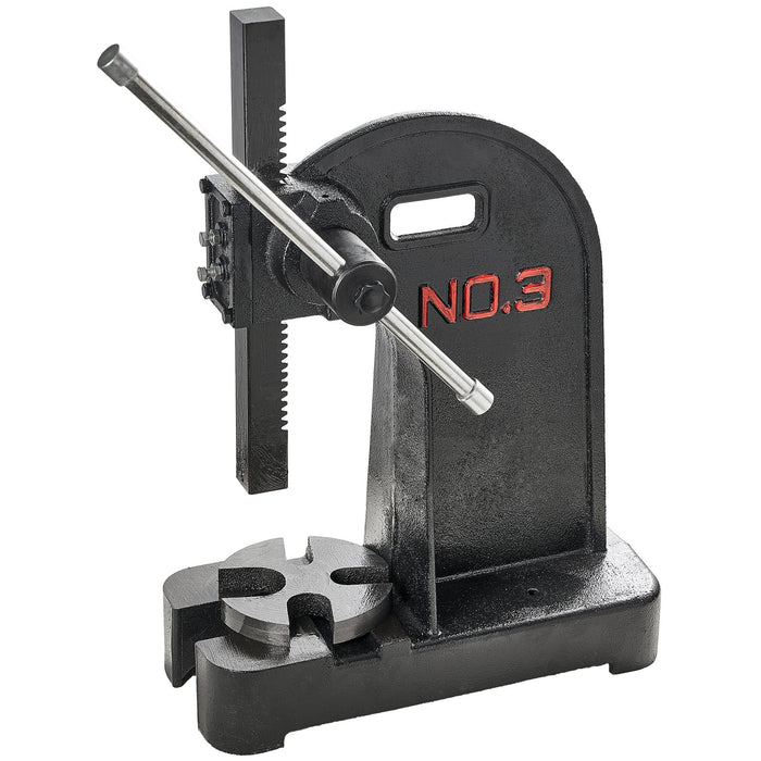 VEVOR Arbor Press, 3 Ton Manual Arbor Press, 30.99" Maximum Height, Cast Iron Heavy-duty Manual Desktop Arbor Press, Precision Hand Press for Stamping, Bending, Stretching, Forming