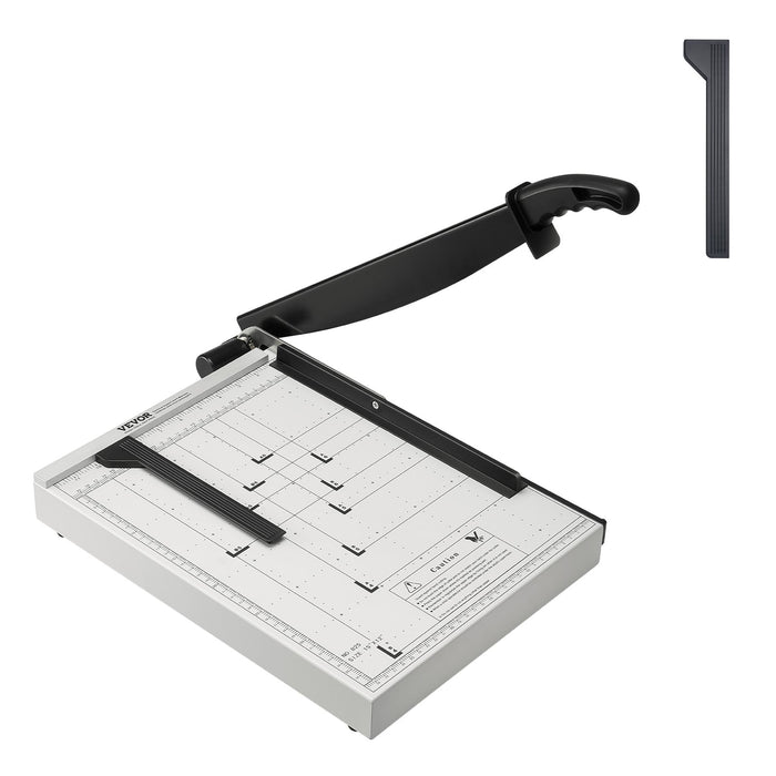 VEVOR Paper Cutter, Guillotine Trimmer, 381 mm Cut Length, 16 Sheets Capacity, Heavy Duty Guillotine Paper Cutter with Guard Rail/Blade Lock for Cardstock/Cardboard, Paper Trimmer for Home Office