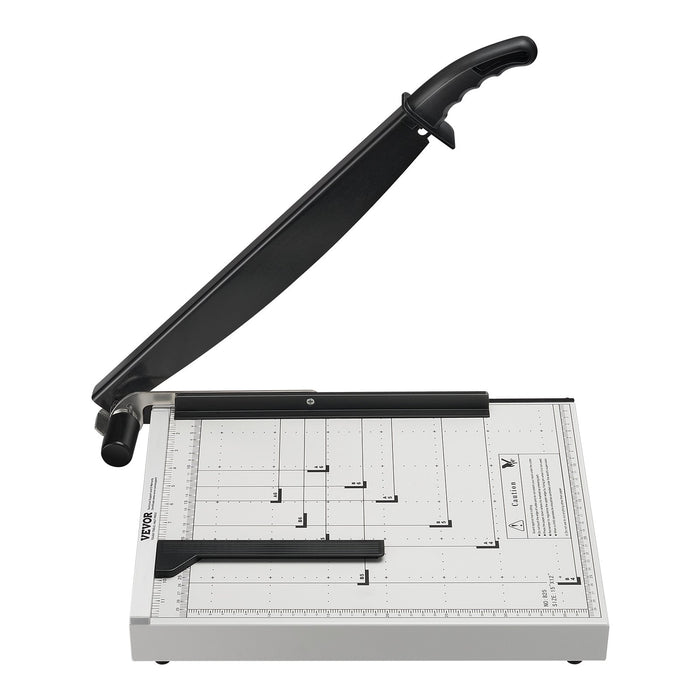 VEVOR Paper Cutter, Guillotine Trimmer, 381 mm Cut Length, 16 Sheets Capacity, Heavy Duty Guillotine Paper Cutter with Guard Rail/Blade Lock for Cardstock/Cardboard, Paper Trimmer for Home Office