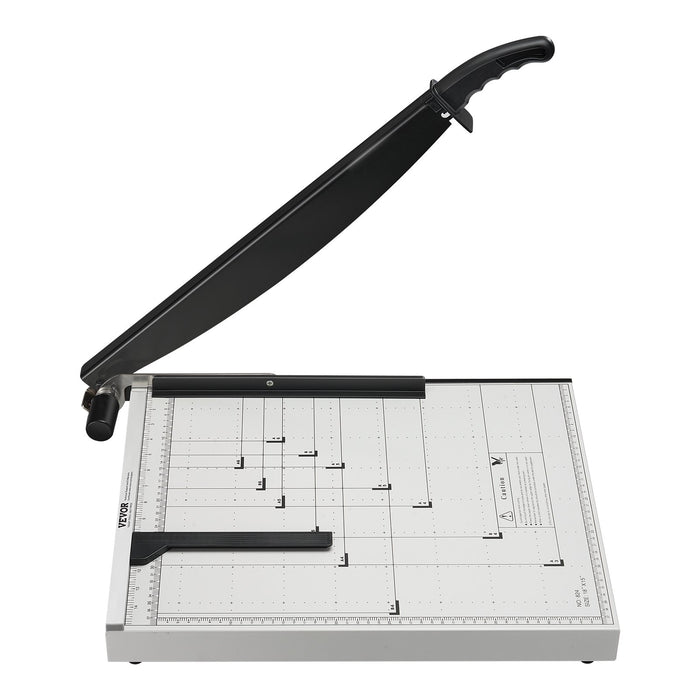 VEVOR Paper Cutter, Guillotine Trimmer, 457 mm Cut Length, 20 Sheets Capacity, Heavy Duty Guillotine Paper Cutter with Guard Rail/Blade Lock for Cardstock/Cardboard, Paper Trimmer for Home Office