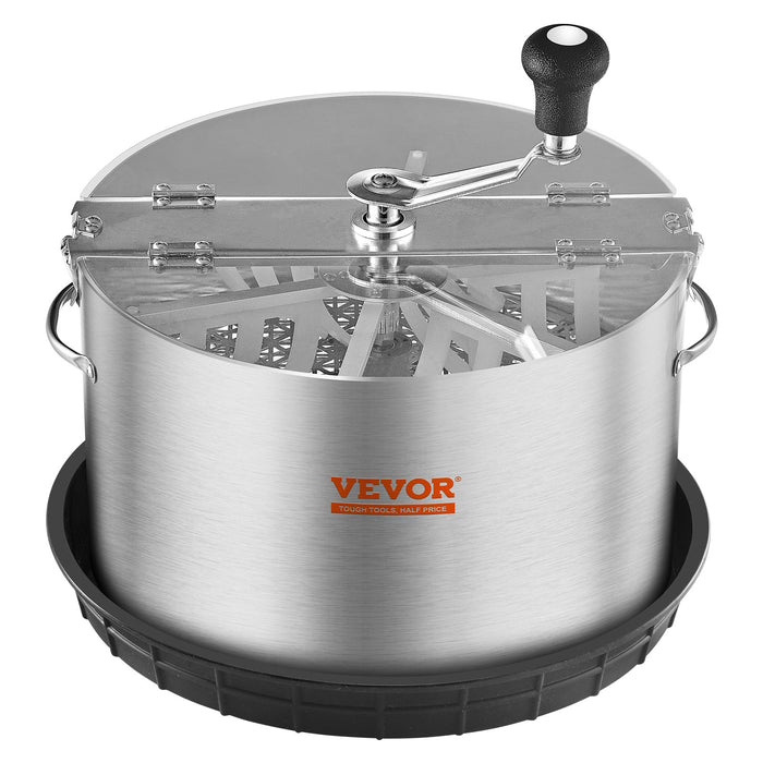 VEVOR Bud Leaf Trimmer, 39.5cm Stainless Steel Manual Bud Trimmer Machine, with Clear PET Cover for Visual Cutting, Hand Pruners Included, for Cutting Leaves, Buds, Flowers, Hydroponic Plants