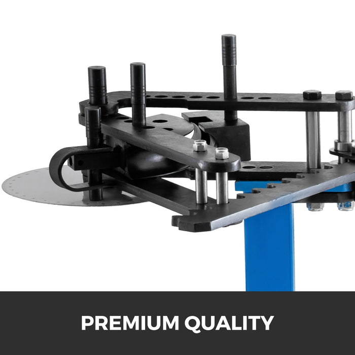 VEVOR Tube Bender Max Bending Degree 240°,Heavy Duty Metal Pipe and Tube Notcher With 3 Dies,Tube Pedestal Bender 0 up to 240 Degree,Metal Working Tools and Equipment
