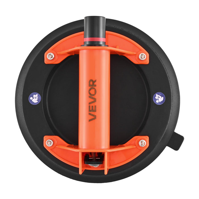 VEVOR Vacuum Suction Cup, 203 mm Vacuum Glass Lifter with ABS Handle, 180 kg Max Lifting Capacity Tile Suction Cup Tool with Carrying Case for Lifting Large Tile, Granite, Drywall, Windows (2-Pack)