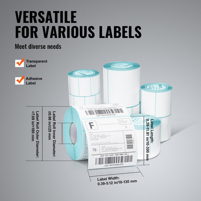 VEVOR Manual Round Labeling Machine, 15-20pcs/min, Bottle Label Applicator for Round Bottles, Adjustable Manual Round Bottle Labeler Suitable for Round Bottle Diameter 20-120 mm (with Pressing Bar)