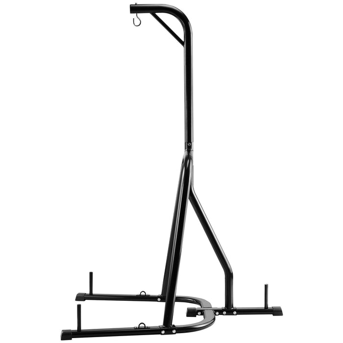 Punching Bag Stand, Steel Heavy Duty Workout Equipment, Boxing Punching Bag Stand, Holds Up to 140 lbs, Freestanding Sandbag Rack with Weighted Base, Training Equipment for Home Gym Fitness