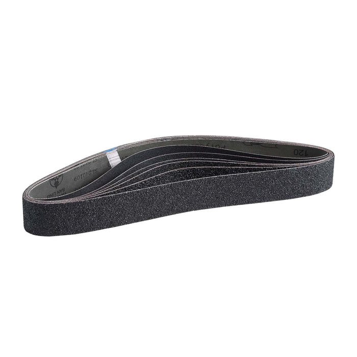 Sanding Belts, 50mm x 1066mm Belt Sander Sanding Belts, 6 PCS (Each of 36 40 60 80 100 120 Assorted Grits) Silicon Carbide for Knife Sharpening, Metalworking, Composites, Plastic Finishing