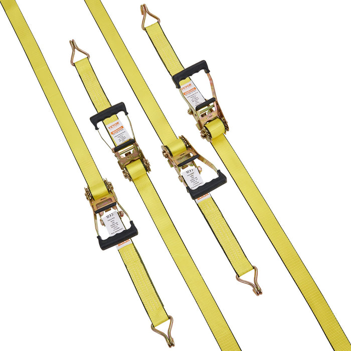 VEVOR 4 Pack Ratchet Tie Down Straps 5000 lbs 2
