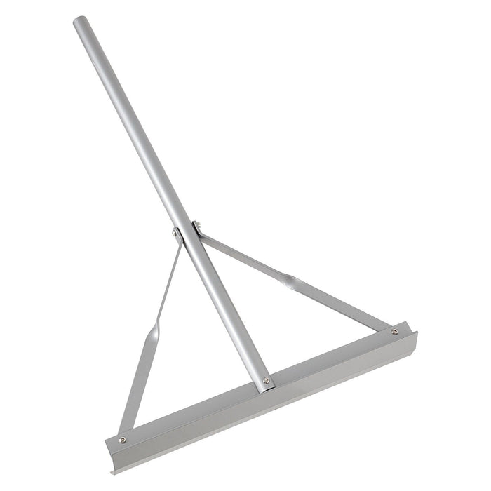 Landscape Rake, 1510 mm Handle 508 mm Wide Head, Large Heavy Duty Aluminum Landscaping Level, Asphalt Rake Tool for Asphalt & Land Leveling, Concrete Paving, Sand Flattening, No Teeth