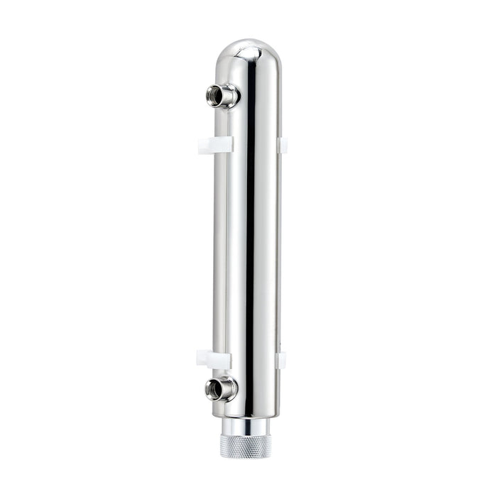 VEVOR UV Water Purifier, 12W 1GPM, 220V Versatile Ultraviolet Water Purifier Filter with Stainless Steel Housing, Whole House UV Water Filter with Quartz Sleeve Fit for Shower/Drinking/Cleaning