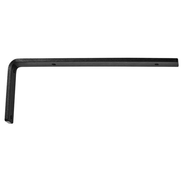 VEVOR Shelf Bracket, Heavy Duty Floating Shelf Brackets 25.6 x 15.5 cm, 4 Pcs Brackets for Shelves, 5mm Thick Matte Black L Shelf Bracket,Steel Shelving Brackets with 72.6 kg Load Capacity