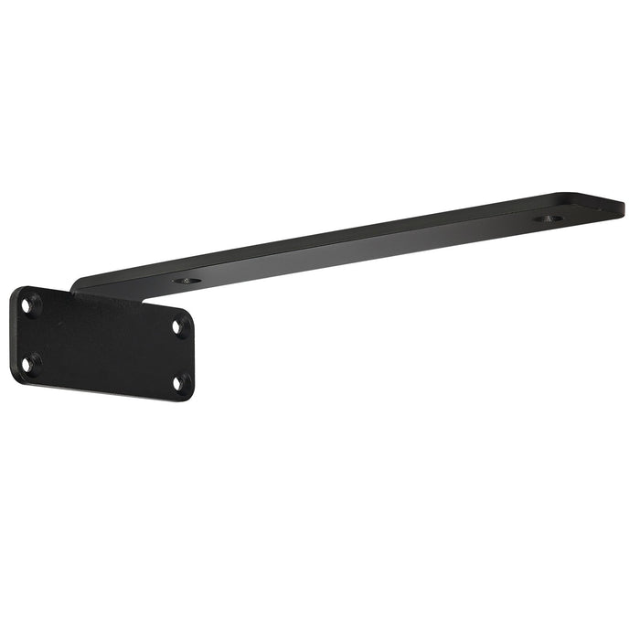 VEVOR Shelf Bracket, 31cmL x 10cmW x 4.5cmH 6 Pcs, Heavy Duty Floating Shelf Brackets, Brackets for Shelves, 5mm Thick Matte Black L Shelf Bracket,Steel Shelving Brackets with 72.6 kg Load Capacity