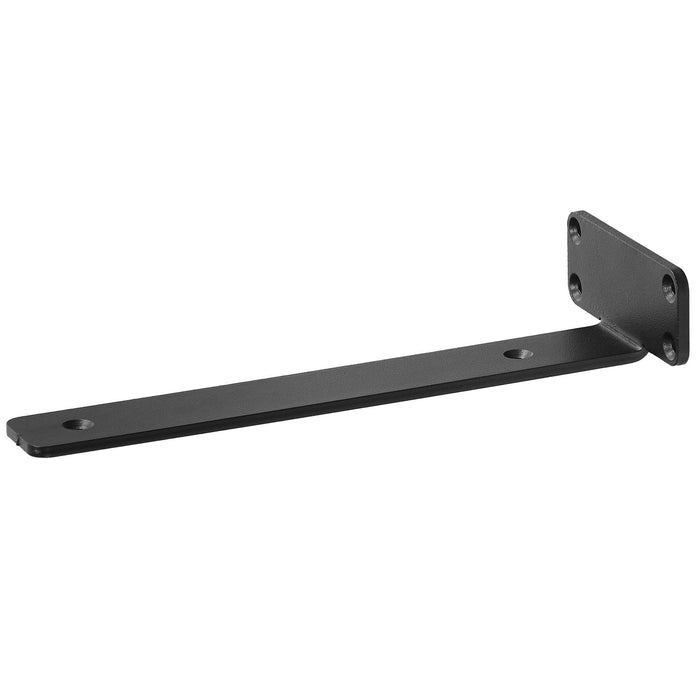 VEVOR Shelf Bracket, 21cmL x 10cmW x 4.5cmH 6 Pcs, Heavy Duty Floating Shelf Brackets, Brackets for Shelves, 5mm Thick Matte Black L Shelf Bracket,Steel Shelving Brackets with 72.6 kg Load Capacity