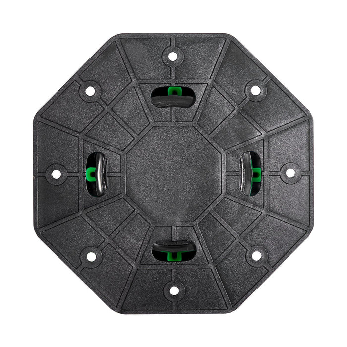 Deck Blocks 8 PCS, 2200 lbs / 997.90 kg Load Capacity Deck Support Plastic Pedestal Paver, Raising 3.54 - 4.65 inch / 90 - 118 mm, Height Adjustable Shed Foundation Base for Wood Concrete Metal
