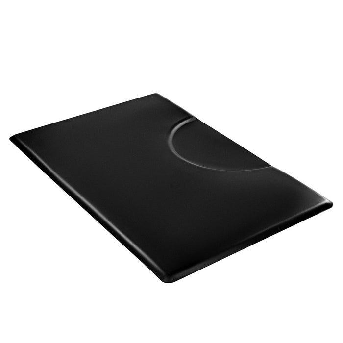 VEVOR Salon Mat for Hair Stylist, 1525 x 915 mm Rectangle Salon Chair Mat Anti Fatigue, 23mm Thickened PVC + PU Barber Shop Floor Mat with Round Cut Out, Anti-Trip Beveled Edges & Non-slip Bottom