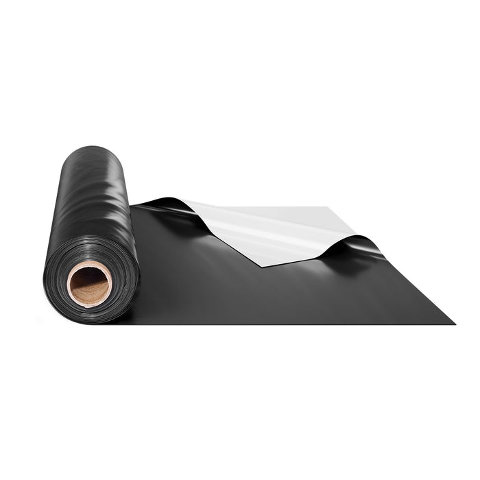 VEVOR 10Mil Plastic Sheeting Roll 10 x 100 FT Heavy Duty Black & White