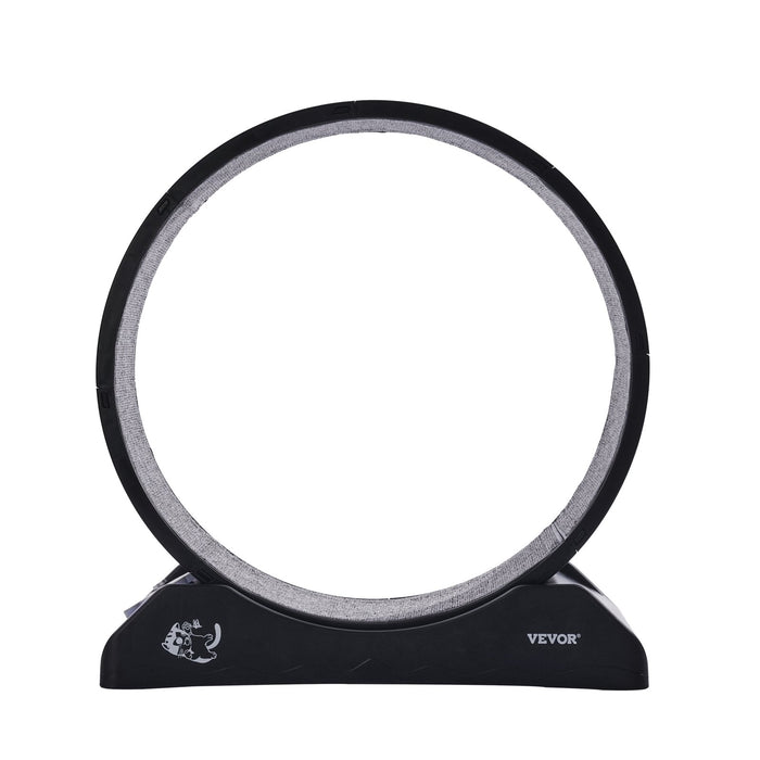 VEVOR Cat Exercise Wheel, 31.5 in, Large Cat Running Wheel with Secure Brake & Carpeted Runway, Quiet Operation Cat Treadmill, Indoor Cats Exerciser Wheel for Pets Weight Loss & Health Black