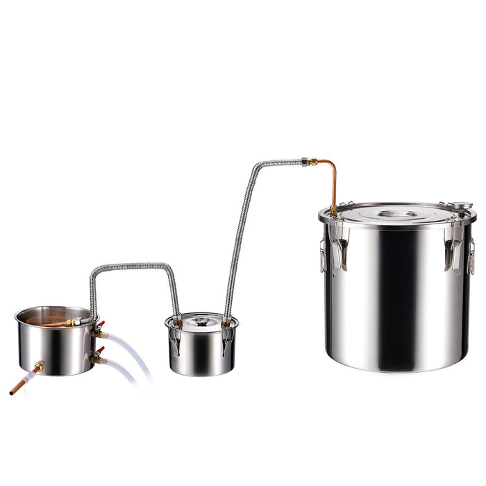 VEVOR Moonshine Still Water Alcohol Distiller 13.2Gal w/Thumper Keg & Water Pump