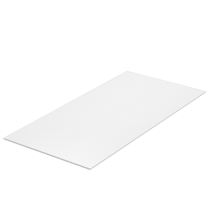 VEVOR 15 Pack Polycarbonate Greenhouse Panels, 2' X 4' X 0.24'' Roof Panels Sheets, Waterproof UV Protected Corrugated Plastic Roofing, Impact Resistance Clear Roofing Sheets for Greenhouse/Garden