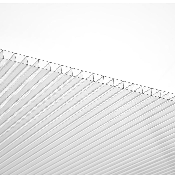VEVOR 15 Pack Polycarbonate Greenhouse Panels, 2' X 4' X 0.24'' Roof Panels Sheets, Waterproof UV Protected Corrugated Plastic Roofing, Impact Resistance Clear Roofing Sheets for Greenhouse/Garden