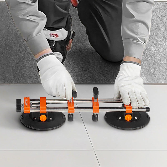 Seamless Seam Setter, 2 Packs, Granite Seam Setter with 6 in Vacuum Suction Cups & Tool Bag, Seam Joiner for Seam Joining & Leveling, Countertop Installation Tool for Tile Stone Marble Slab