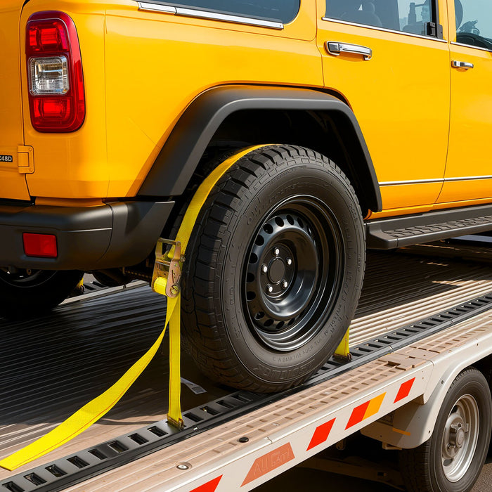 VEVOR E-Track Tie-Down Rail Kit, 4 Pack 0.4 m E Tracks Set, 21 Pcs Includes 2 Ratchet Straps & 4 O-Rings & 4 Tie-Offs with D-Ring & 2 Single Slots & 8 End Caps & 1 Bag, Fit for Garages Vans Trailers