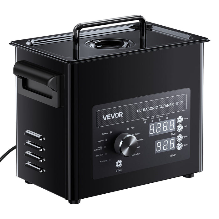3L Ultrasonic Cleaner, Professional Ultrasonic Cleaner Machine with Knob Control, Stainless Steel Cleaning Machine with Basket and Cleaning Ball, for Watches, Razors, Jewelry, Coins and More