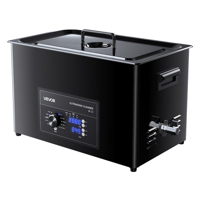 30L Ultrasonic Cleaner, Professional Ultrasonic Cleaner Machine with Knob Control, Stainless Steel Cleaning Machine with Basket and Cleaning Ball, for Watches, Razors, Jewelry, Coins and More