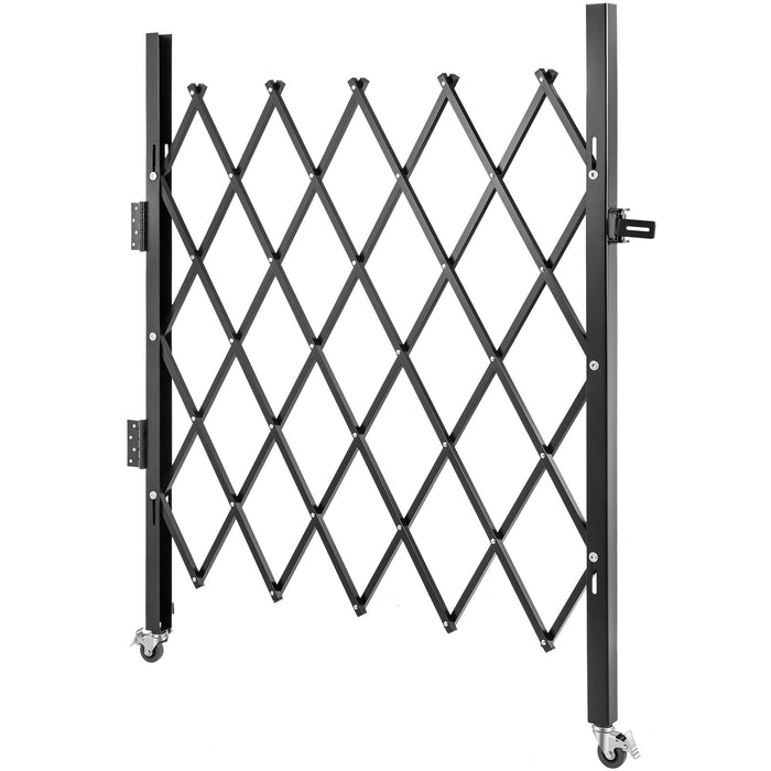 VEVOR Single Folding Security Gate Folding Door Gate 37"W x 48"H Scissor Gate
