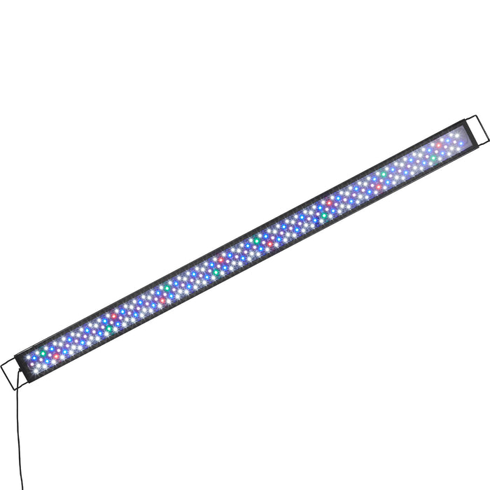 VEVOR Aquarium Light, 48W Full Spectrum Fish Tank Light with 24/7 Natural Mode, Adjustable Timer & 5-Level Brightness, with Aluminum Alloy Shell Extendable Brackets for 48"-54" Freshwater Planted Tank