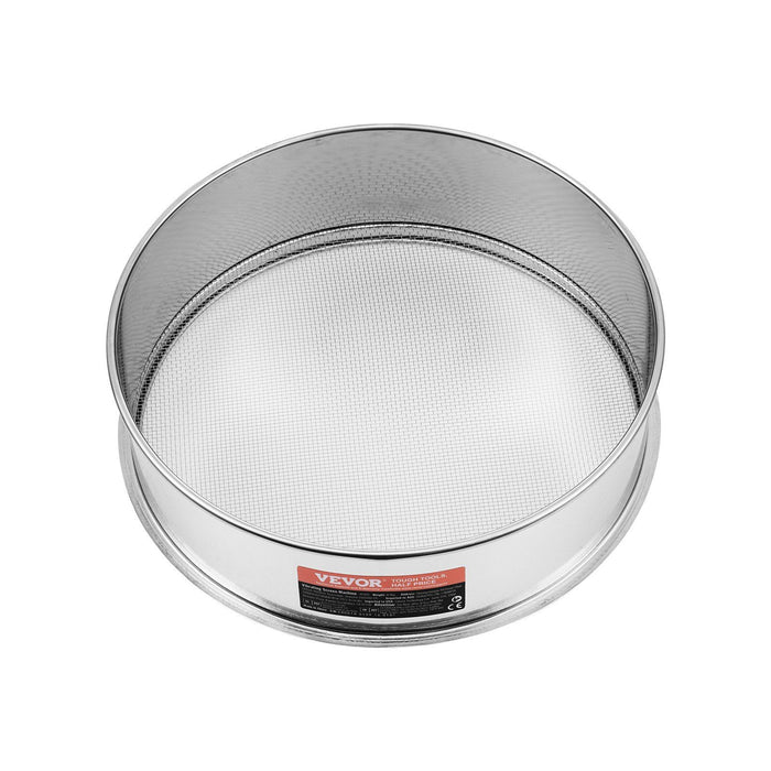 Flour Sieve Fine Mesh, 12 Mesh Flour Sifter, 304 Stainless Steel Fine Mesh Sifter Food-grade, Dia. 12.6" Fine Mesh Strainers for Baking, 5 Sizes Mesh hole for Mungbean, Rice, Flour, Pearl Powder