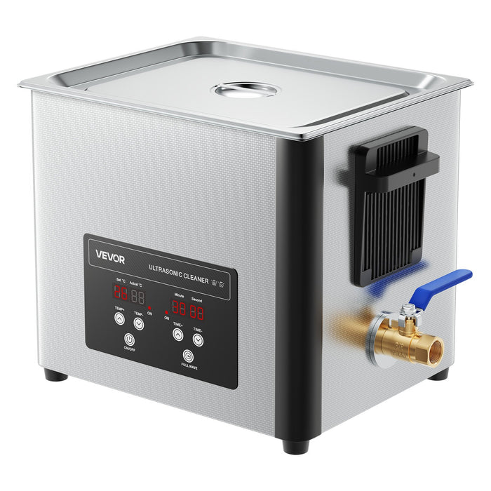 VEVOR 10L Ultrasonic Cleaner, Professional Ultrasonic Cleaner Machine with Cleaning Basket & Digital Display, 180W Stainless Steel 40kHz Cleaning Machine for Watches, Razors, Jewelry, Coins, and More