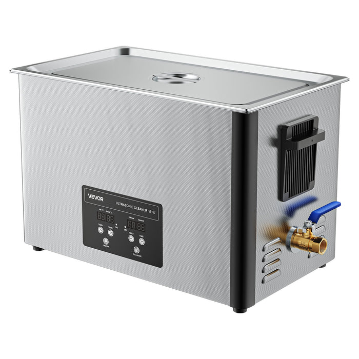VEVOR 30L Ultrasonic Cleaner, Professional Ultrasonic Cleaner Machine with Cleaning Basket & Digital Display, 480W Stainless Steel 40kHz Industrial Cleaning Machine for Parts, Carburetors, Instruments