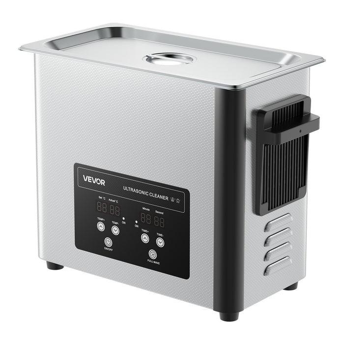 VEVOR 6L Ultrasonic Cleaner, Professional Ultrasonic Cleaner Machine with Cleaning Basket & Digital Display, 120W Stainless Steel 40kHz Cleaning Machine for Watches, Razors, Jewelry, Coins and More