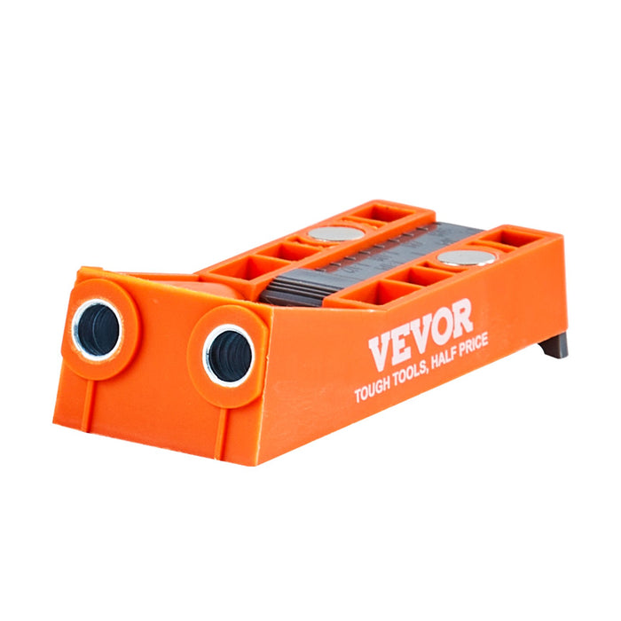 VEVOR Pocket Hole Jig, 56 Pcs Mini Jig Pocket Hole System with C-clamp, Step Drill, Wrench, Drill Stop Ring, Square Drive Bit, and Screws, for DIY Carpentry Projects