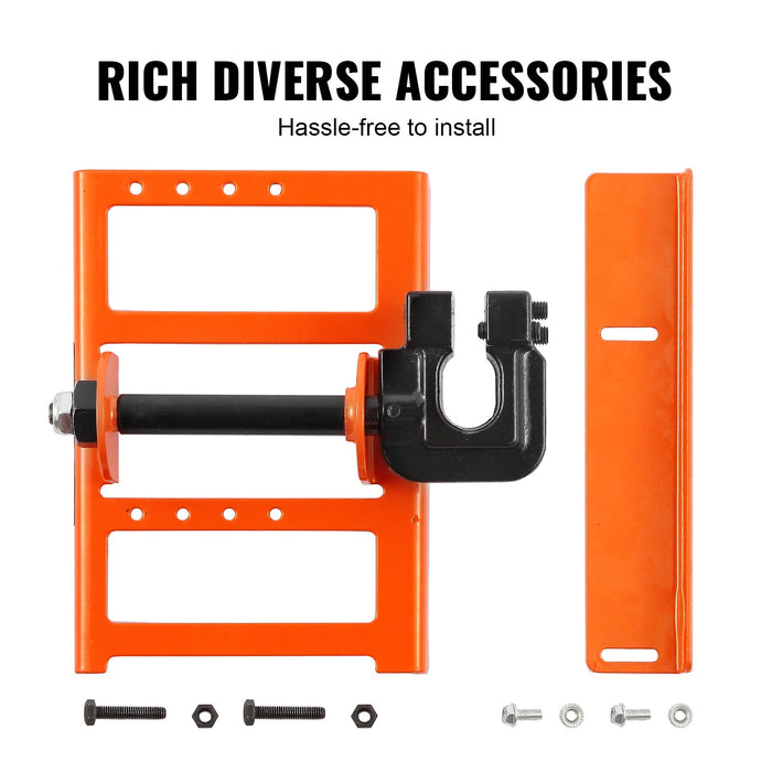 VEVOR Chainsaw Mill, Vertical Lumber Cutting Guide with 5.1-15.2cm Cutting Width, Cast Iron Portable Timber Chainsaw Attachment, Lightweight Wood Timber Milling Attachment for Builders and Woodworkers