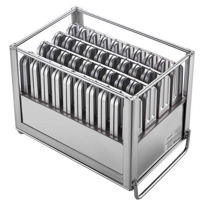 Commercial Popsicle Moulds, 40PCS Round-Head Ice Pop Moulds with Double Slot, Stainless Steel Ice Lolly Popsicle Moulds, Ice Cream Maker Mould Holder with 50PCS Popsicle Sticks & Bags