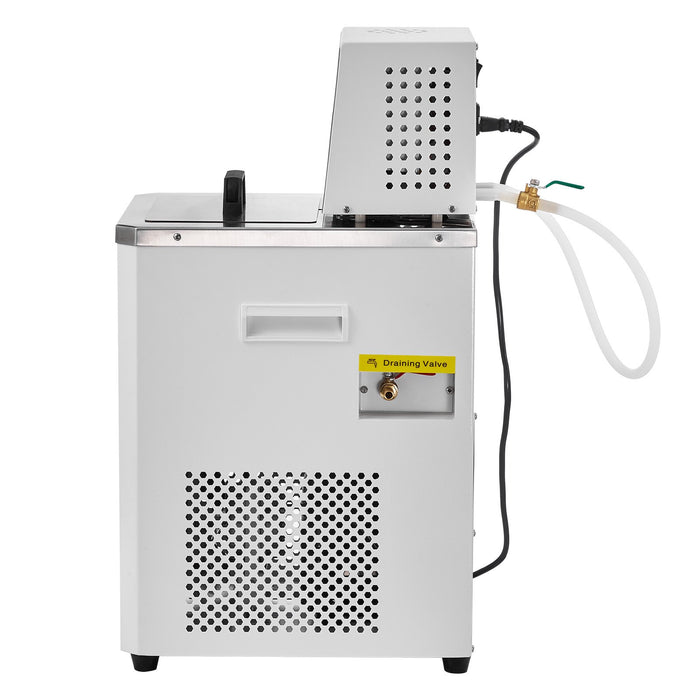 VEVOR Laboratory Chiller Circulator, 6L Chiller Lab Low Temperature Cooling Liquid, 23°F-212°F Circulator Pump Chiller, LCD Display, 304 Stainless Steel Water Bath Recirculating Water Cooling Chiller