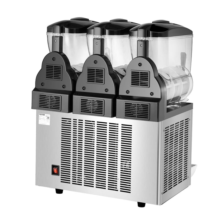 VEVOR 12Lx3 Tank Commercial Slushy Machine Margarita Smoothie Frozen Drink Maker