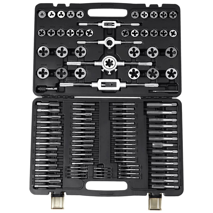 VEVOR Tap and Die Set 110Pcs Metric Size M2 to M18 Bearing Steel Threading Tool