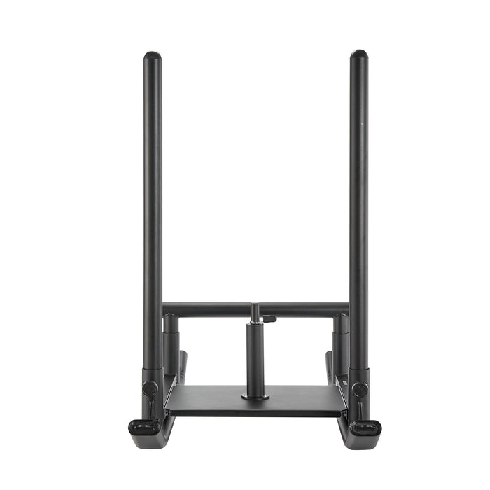 VEVOR Weight Sled, Steel Power Sled, Fitness Strength Training Sleds for Athletic Exercise Speed Improvement, Workout Fitness Equipment with Handle, Compatible with 25/51 mm Weight Plates, Black