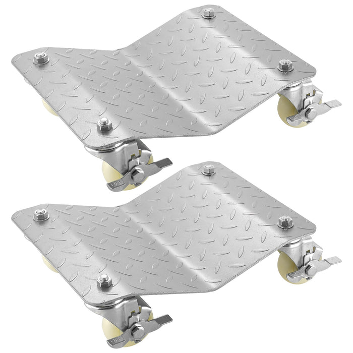 VEVOR 2 Pcs Tire Wheel Dollies 12"X16" Platform Size Wheel Car Dolly 3" Caster Wheel Dolly for Vehicle Car Auto Repair (2 Pcs)