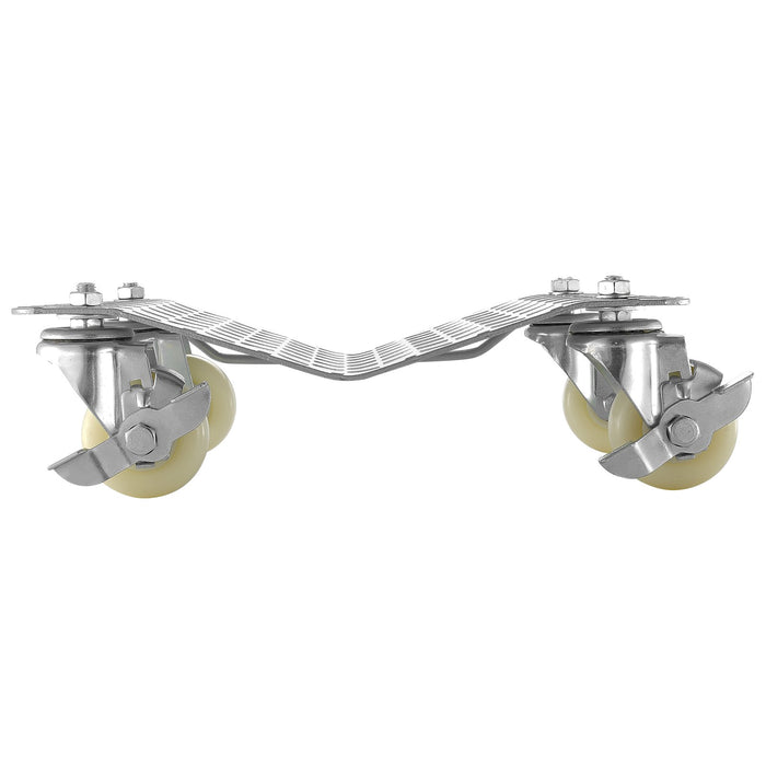 VEVOR 2 Pcs Tire Wheel Dollies 12"X16" Platform Size Wheel Car Dolly 3" Caster Wheel Dolly for Vehicle Car Auto Repair (2 Pcs)