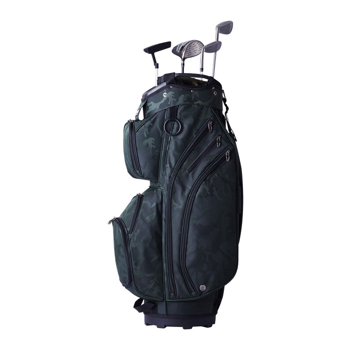 VEVOR Golf Cart Bag with 14 Way Organizer Divider Top, 36” 11 Pockets Premium Nylon Cart Bag, Durable Golf Bags with Handles & Dust Cover & Detachable Straps for Men & Women, Army Green
