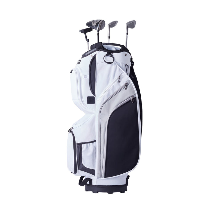 VEVOR Golf Cart Bag with 14 Way Organizer Divider Top, 36â€?13 Pockets Premium Nylon Cart Bag, Durable Golf Bags with Handles & Dust Cover & Detachable Straps for Men & Women, White Color-Block