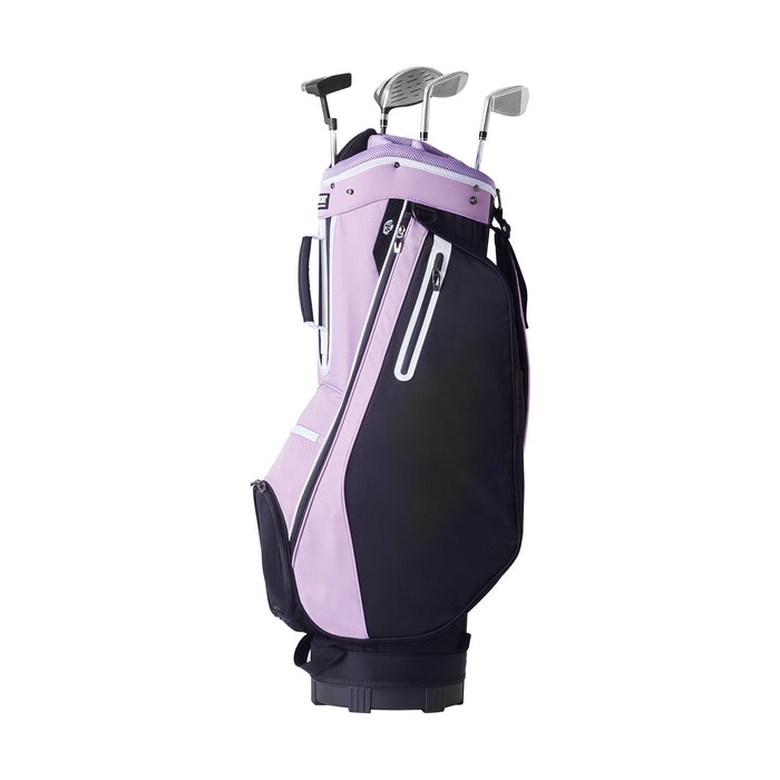 VEVOR Golf Cart Bag with 14 Way Organizer Divider Top, 36â€?Multiple Pockets Premium Cart Bag, Durable Golf Bags with Handles & Dust Cover & Detachable Strap for Men & Women, Black Purple