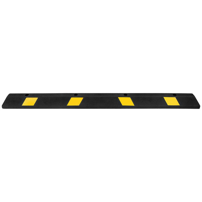 Parking Stopper, 1840 mm Heavy Duty Parking Aid for Garage, Rubber Curb Garage Floor Stopper with Reflective Strips, Vehicles Gadgets for Cars Vans Trucks Tire Wheel Guide Block Stops Bumpers