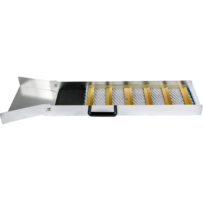 VEVOR Aluminum Alloy Sluice Box, Compact 36" Mini Sluice Boxes for Gold, Lightweight Gold Sluice Equipment, Portable Sluice Boxes with Miner\'s Moss, River, Creek, Gold Panning, Prospecting, Dredging
