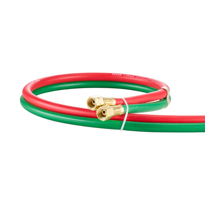 Oxygen Acetylene Hose 1/4-Inch x 100FT T Grade Hose 300PSI Max Working Pressure